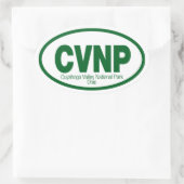 Cuyahoga Valley National Park Ovale Sticker (Tas)
