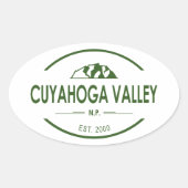 Cuyahoga Valley National Park Ovale Sticker (Voorkant)