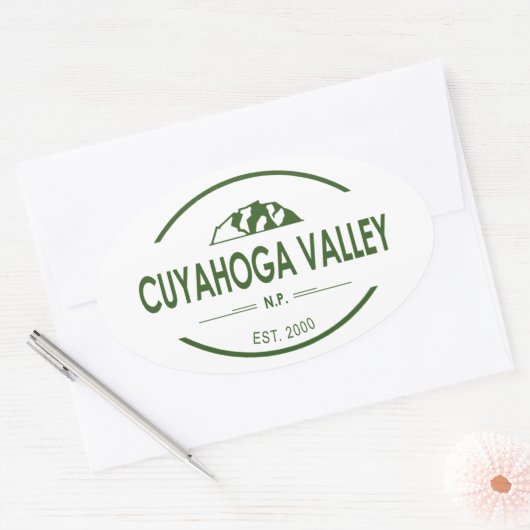 Cuyahoga Valley National Park Ovale Sticker (Envelop)
