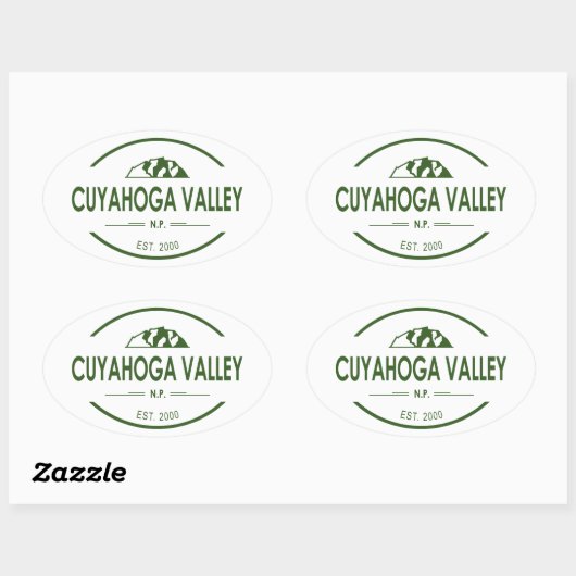 Cuyahoga Valley National Park Ovale Sticker (Vel)