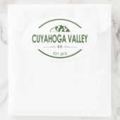 Cuyahoga Valley National Park Ovale Sticker (Tas)