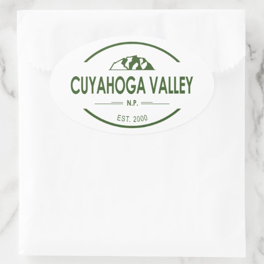 Cuyahoga Valley National Park Ovale Sticker (Tas)