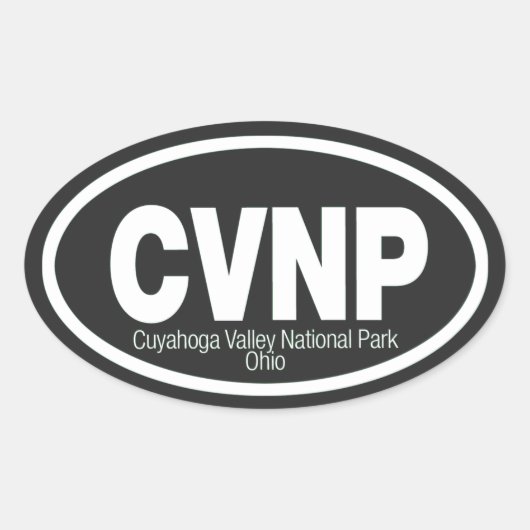 Cuyahoga Valley National Park Ovale Sticker (Voorkant)