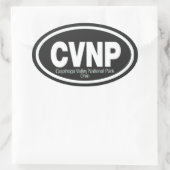Cuyahoga Valley National Park Ovale Sticker (Tas)