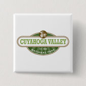 Cuyahoga Valley National Park Vierkante Button 5,1 Cm (Voorkant)