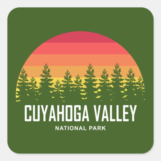 Cuyahoga Valley National Park Vierkante Sticker (Voorkant)