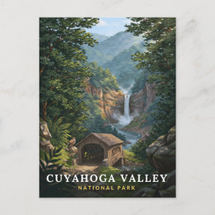 Cuyahoga Valley National Park Waterval Briefkaart