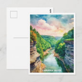 Cuyahoga Valley National Park Waterverf schilderij Briefkaart (Voorkant / Achterkant)