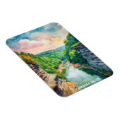 Cuyahoga Valley National Park Waterverf schilderij Magneet (Rechterzijde)