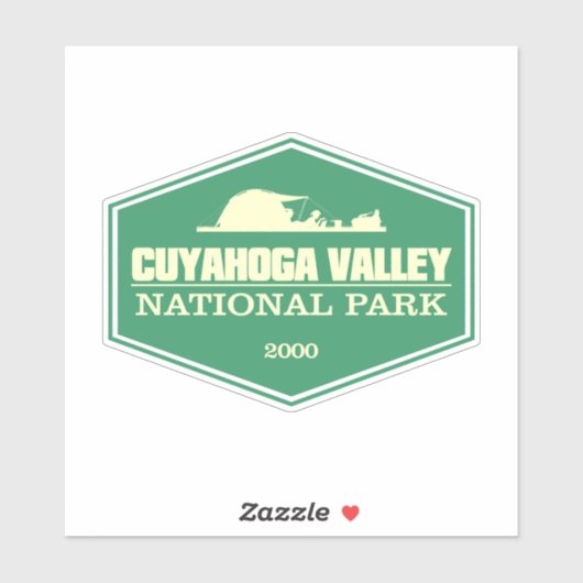 Cuyahoga Valley NP 3 Sticker (Vel)