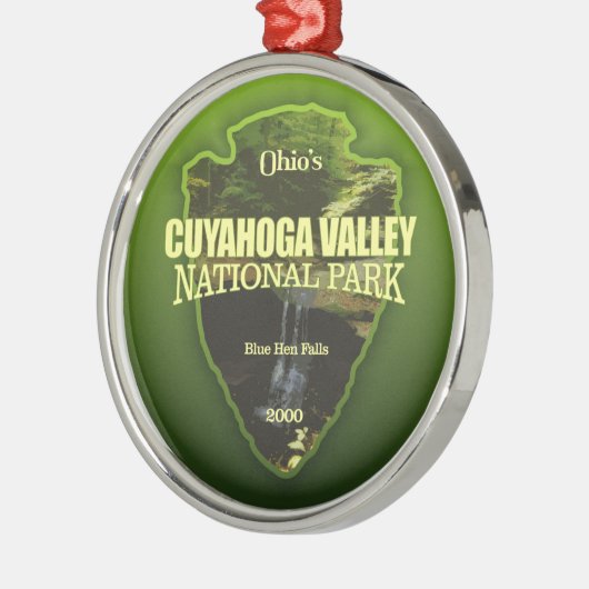 Cuyahoga Valley NP (pijlpunt) Metalen Ornament (Links)