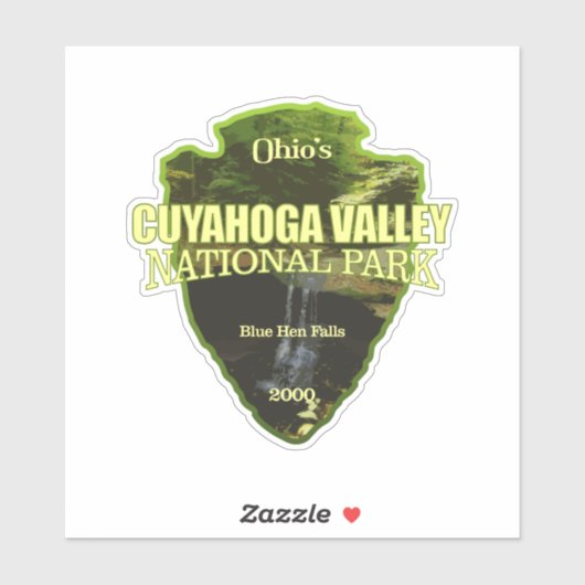 Cuyahoga Valley NP (pijlpunt) Sticker (Vel)