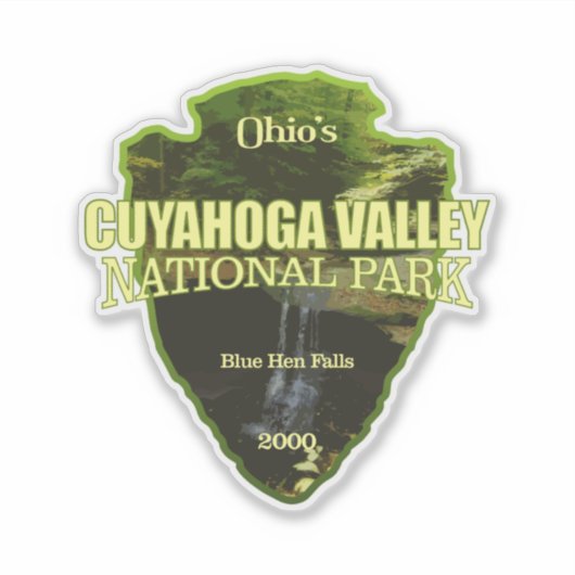 Cuyahoga Valley NP (pijlpunt) Sticker (Voorkant)
