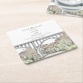 Cuyahoga Valley Paper Onderzetter Save the Date (Schuin)