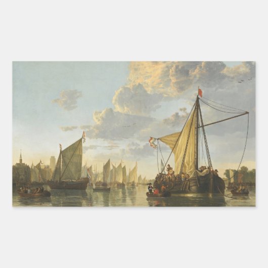 Cuyp's De Maas-stickers Rechthoekige Sticker (Voorkant)