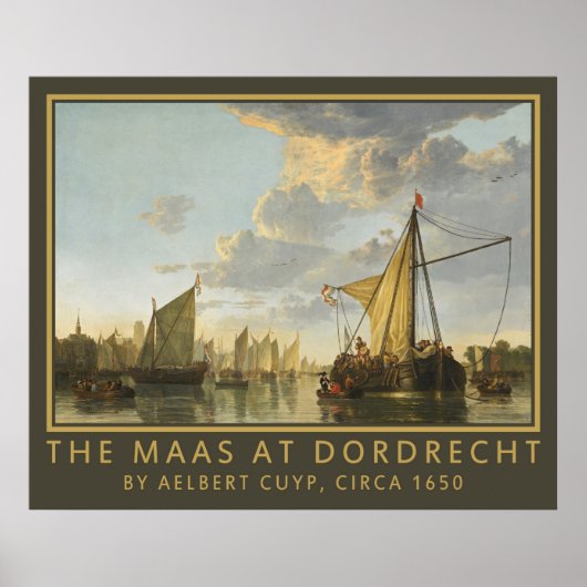 Cuyp's "The Maas"-poster Poster (Voorkant)