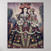 Cuzco School, Peru de maagd van de pelgrims Poster (Voorkant)