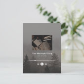 Cuztomizable moody Music Player Aesthetic Briefkaart (Staand voorkant)