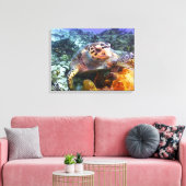 Cuzumel schildpad #4 canvas afdruk (Insitu (Woonkamer))