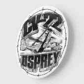 CV-22 OSPREY Grote Klok Acryl Wandklok (Hoek)