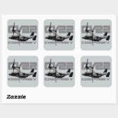 CV-22 OSPREY Square Stickers (Vel)