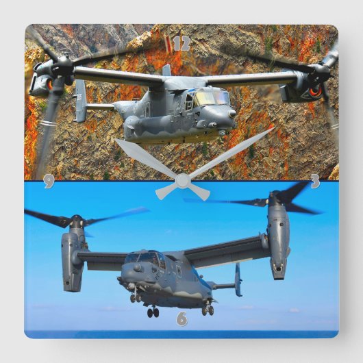 CV-22 OSPREY VIERKANTE KLOK (Voorkant)