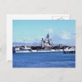 CV-64 Constellation at Pearl Harbour, VS. Briefkaart (Voorkant / Achterkant)