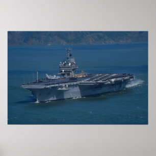 CV-64 Constellation, San Francisco Bay, Californië Poster