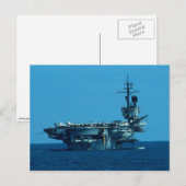 CV-66 "USS America" ontmanteling in 1996, stern Briefkaart (Voorkant / Achterkant)