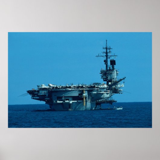 CV-66 "USS America" ontmanteling in 1996, stern Poster (Voorkant)