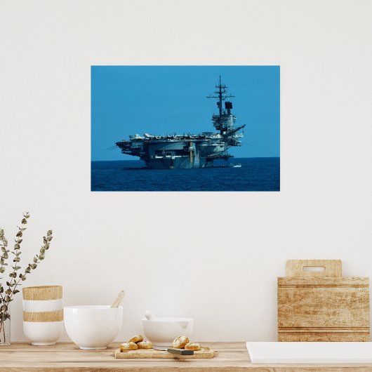 CV-66 "USS America" ontmanteling in 1996, stern Poster (Keuken)