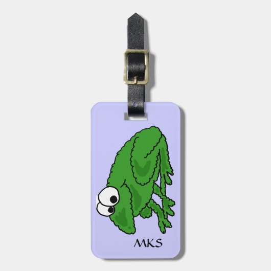 CV- Funny Frog Bagagelabel (Voorkant verticaal)