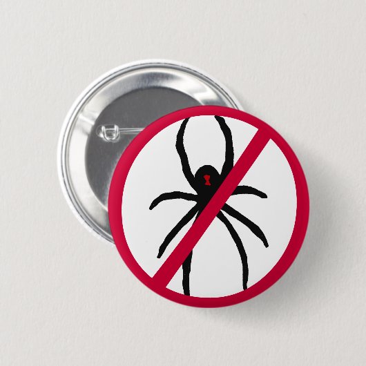 CV- Geen spinnen meer Button (Voorkant /achterkant)