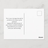 CV met foto- en QR-code op een Briefkaart (Achterkant)