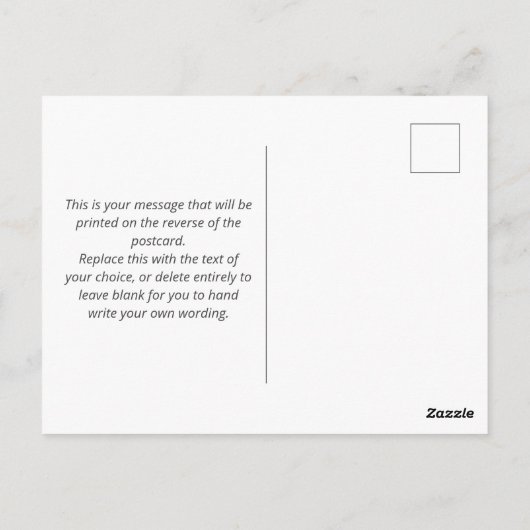 CV met foto- en QR-code op een Briefkaart (Achterkant)