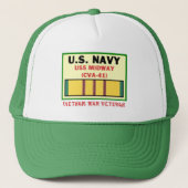 CVA-41 MIDWAY VIETNAM WAR VET TRUCKER PET (Voorkant)