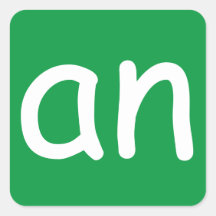 CVC-woorden "-an"-Sticker