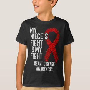Cvd Mijn nichtje's strijd is mijn strijd hartziekt T-shirt