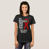 CVD My Nephew's Fight Is My Fight Heart Disease Aw T-shirt (Voorkant volledig)