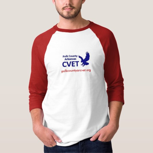 CVET Basic 3/4 Sleeve Raglan T-Shirt (Voorkant)
