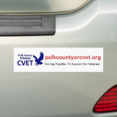 CVET Bumper Sticker (Op auto)