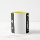 CVI-mok bekijken - geel Mok (Midden)