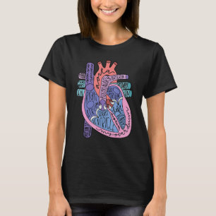CVICU cardiologie hart anatomie circulatie hart- e T-shirt