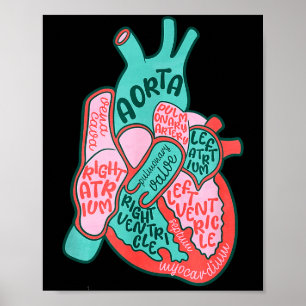 Cvicu Cardiologie Verpleegster Menselijke Hart Ana Poster