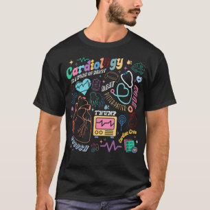 CVICU hartverpleegkundige retro-anatomie cardiolog T-shirt
