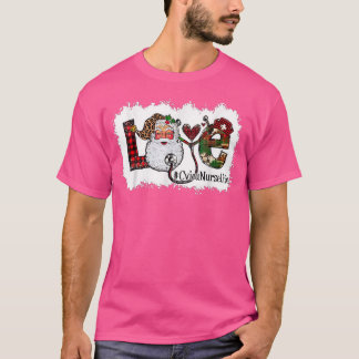 Cvicu Nurse Love Cvicu Neurse Kerstmis Hallo 2022 T-shirt