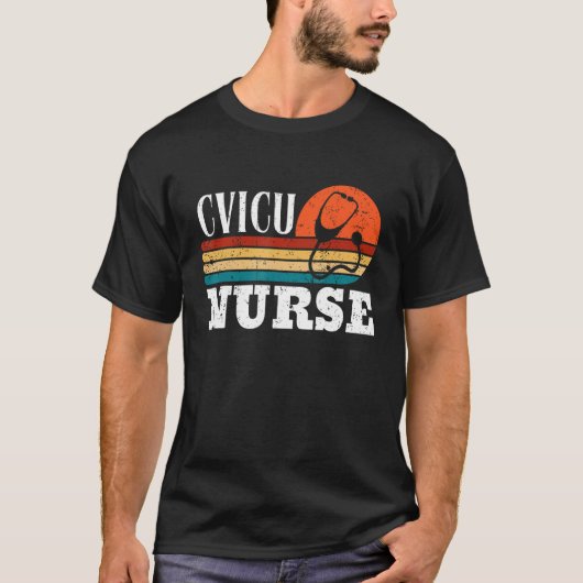CVICU Nurse Work School Funny Team Squad Gifts Wom T-shirt (Voorkant)