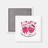 Cvicu Valentine's Day Cardiac Nurse Valentine Card Magneet (Voorkant / Achterkant)