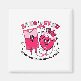 Cvicu Valentine's Day Cardiac Nurse Valentine Card Magneet