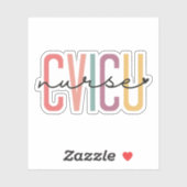 CVICU Verpleegkundige Cardiovasculaire Intensieve Sticker (Vel)